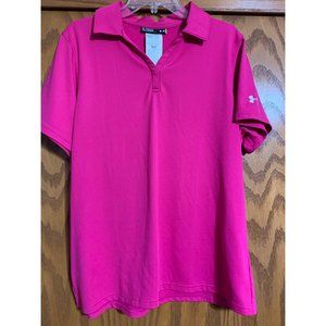 Under Armour Bright Pink Women's Golf Polo